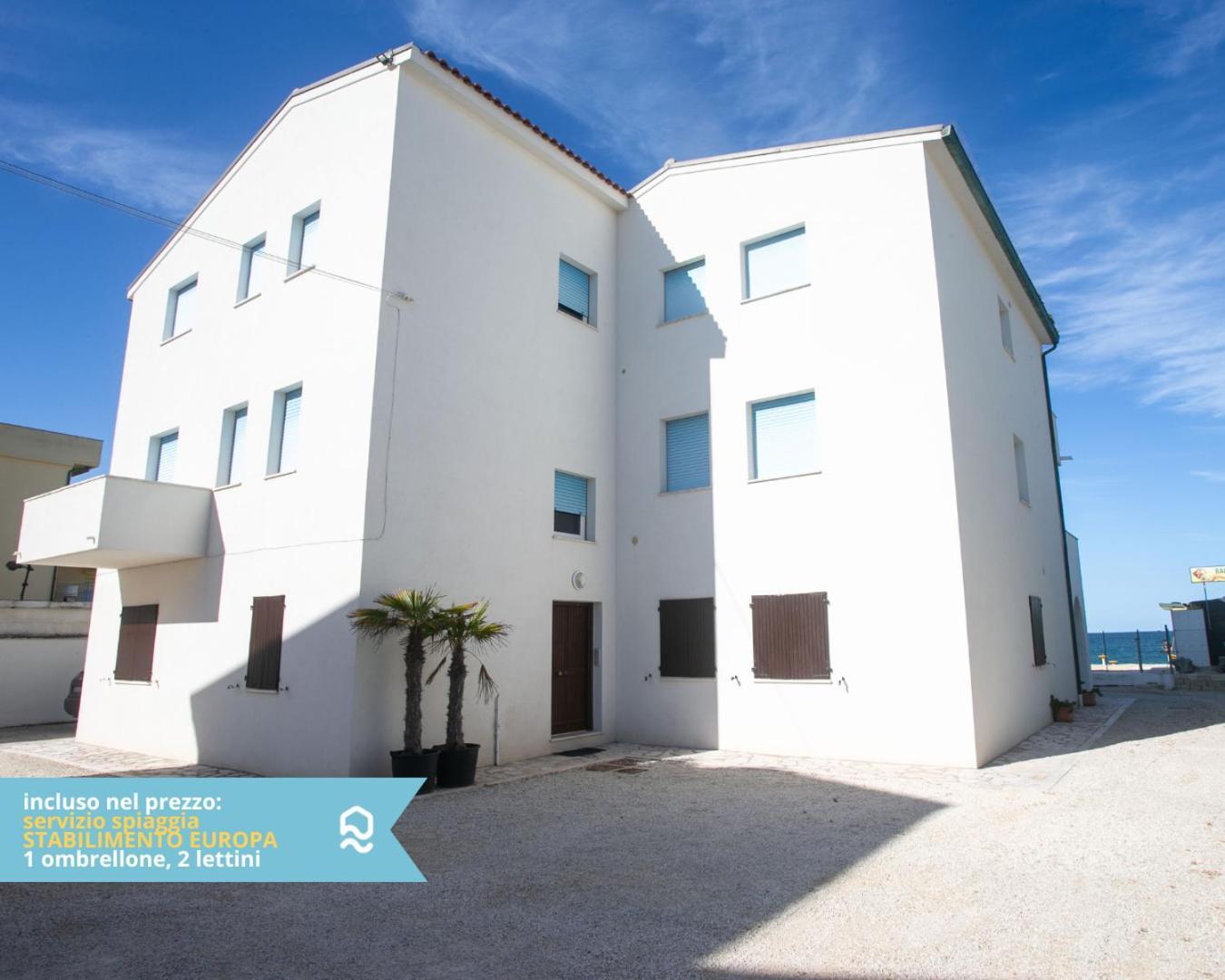 Rs321 - Marcelli, Trilocale Fronte Mare Con Spiaggia Inclusa Exterior foto
